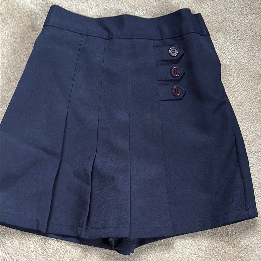 Girls Navy Lee Skort